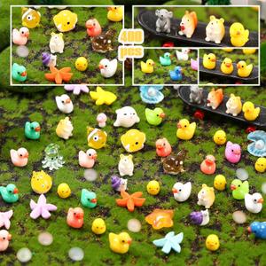 Barydat 400 Pcs Mini Resin Animals Figures Bulk for Pranks Hide Tiny Figurines Miniature Animals Toys Garden Accessories for DIY Crafts Micro Dollhouse Aquarium Decoration