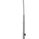 Lamicall Tablet Floor Stand Gooseneck - Swivel Tablet Holder Mount with Adjustable Height & 10.6lb Stable Base, for iPad mini Air Pro 12.9/9.7, Tab, Kindle, iPhone Air 17 Pro Max, Phones (4.7-13") (Silver)