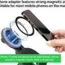 FANAUE Telescope Phone Adapter, Spotting Scope Smartphone Phone Mount for Binoculars Monocular Microscope, Magnetic Cell Phone Digiscoping Holder for Camera Photography