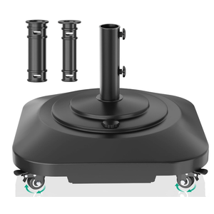 QZER Umbrella Base with Wheels, Umbrella Stand Heavy Duty 100lb Windproof