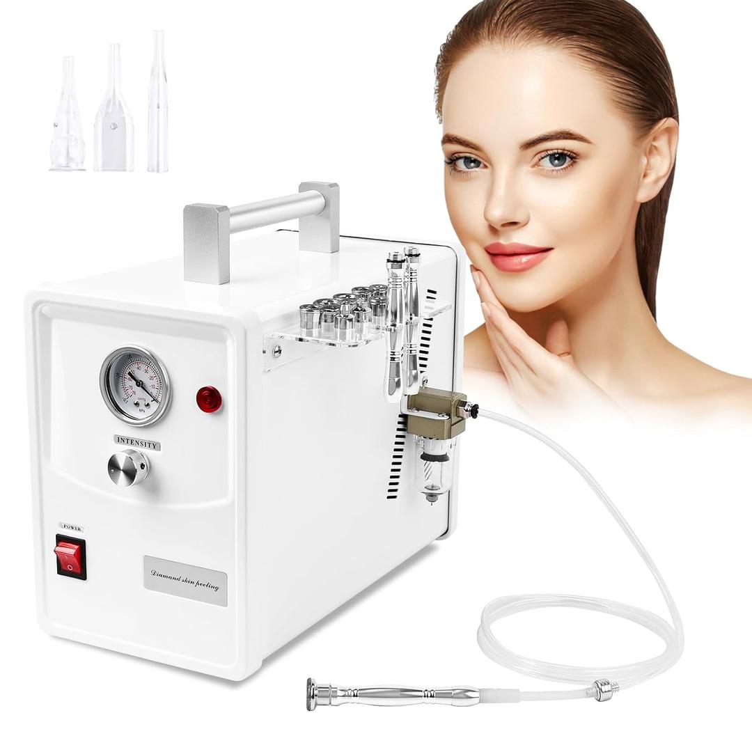 Professional Diamond Dermabrasion Microdermabrasion Machine Facial Skin Care Device Equipment (Suction Power: 0-68cmHg) w/ 400 Pcs Cotton filters