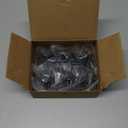 Matte Black Self Adhesive Towel Hooks for Bathroom Wall Door Mounted - SUS304 Stainless Steel Strong Strips Stick on 3M Wall Hooks for Hanging Coat, Hat, Bag, Key, Jacket  6 Pack