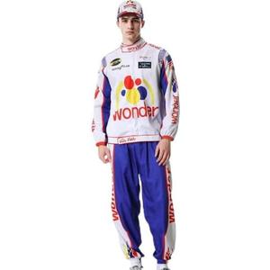 Syukakin Adult Halloween Racing Costume Hat Set Halloween Cosplay for Men 2XL