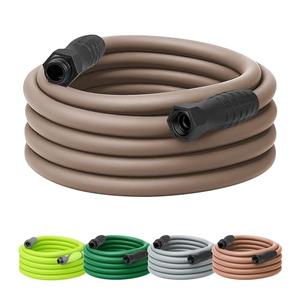 Flexzilla Colors SwivelGrip Garden Hose 5/8 in. x 50 ft., Lightweight All-Weather Water Hose, Durable and Flexible, Leak-Free Connections, Brown Mulch