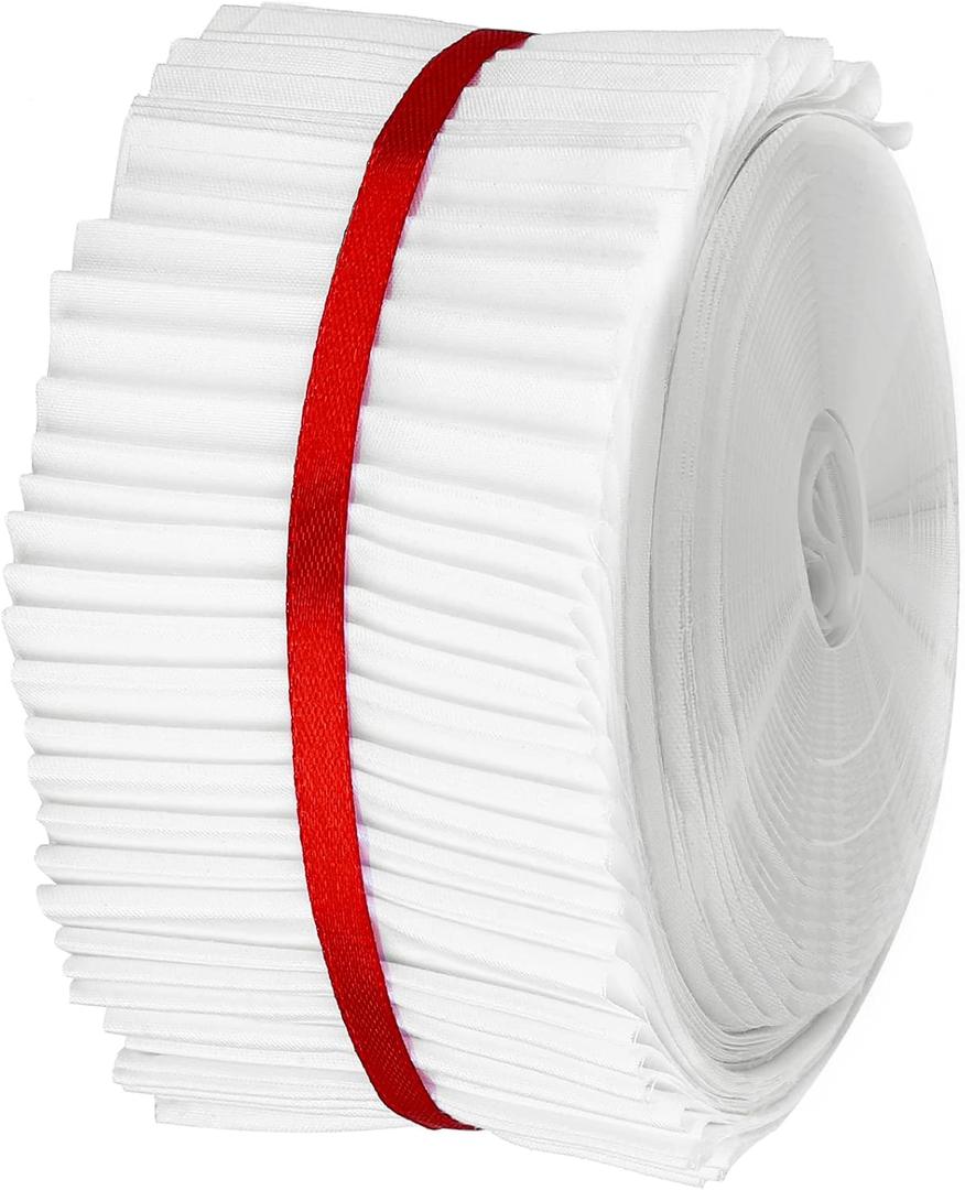 40 Pcs White Jelly Cotton Fabric Patchwork Roll, 2.55 Inch Roll Up Cotton Fabric Quilting Strips, Jelly Fabric Patchwork Craft Cotton Fabric for Quilters and Sewing DIY Crafts (Basic Style)