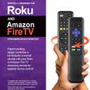 GE Universal Remote Control with Roku or Fire TV Streaming Remote Compartment, use with Samsung, Vizio, LG, Sony, Sharp, Apple TV, TCL, Smart TVs, Streaming Players, Blu-ray, DVD, 4-Device, 59046