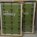 Annecy 13x19 Picture Frame Gold, 2 Pack, 13 x 19 Picture Frame for Wall Decoration, Classic Gold Minimalist Style Suitable for Decorating Houses, Offices, Hotels