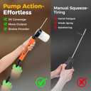 Diatomaceous Earth Powder Duster with Adjustable 4FT Rod, Clog-Free & Adjustable Output Pump, Ideal for Diatomaceous Earth Application, Powder Dispensing, Dusting Tasks & Indoor/Outdoor Gardening