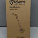 GoGonova Metal Detector, Adjustable 27.5 - 37.8 Metal Detector for Kids with LED Display, Lightweight Kids Metal Detector Kit with 6.8 Waterproof Search Coil, Gift for Boys & Girls, Orange