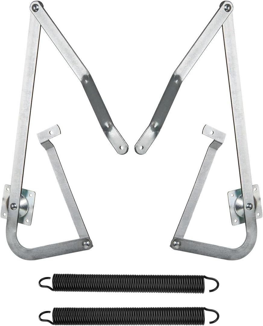 55-2 Attic Ladder Hinge Arms with Springs Replacement Kit Compatible with Werner Mk5, WU2210, W2208, W2210 Attic Ladders Parts, Fits for Werner Attic Ladders Manufactured After 2010