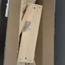 JSPYFITS Wooden Cat Wall Hammock, 18.9 x 12.6 Inch Double Layer Cat Furniture Hammock, Large Removable Multi-Function Cats Bed for Sleep/Play/Climb/Lounge Easy DIY Installation(Beige)