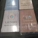 Drsoum Laundry Room Wall Metal Signs Art Wash Dry Fold Repeat Signs Funny Farmhouse Rustic Decor 12x8 inch