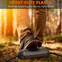 QUOBAS Outdoor Extension Cord Cover, Weatherproof Electrical Connection Box with Lockable Latches and Mounting Holes for Outdoor Sockets, Plugs, Outlets, Holiday Lighting, Power Tools, Brown