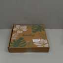 Round Rattan Serving Tray,Hand-Woven Tray with Handles, Ottoman Decorative Coffee Table Tray,Wicker Storage Basket for Tea,Fruit,Bread (Whitewash, 11.8")