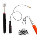 3 Pcs Magnetic Pickup Tool Set - High Quility Telescoping, New Upgrated Extendable Rotating Head, and Flexible Long Magnetic Pickup Tools for Automotive Repair, Home Use, Narrow Space