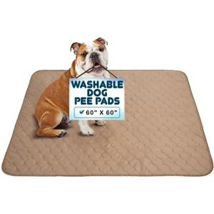EZwhelp Reusable Dog Pee Pads - Dogs Waterproof Training Pads - Washable & Sanitary - Rounded Corners - Laminated, Lightweight, Durable - Pet Essentials Puppy Training, Whelping - 60" x 60" (60x60 Inch (Pack of 1))