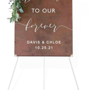 DANMO Easel Stand for Wedding Sign Poster 63'' Instant Display Easel for Floor Adjustable Metal Art Easel White 1 Pack