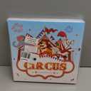 Yexiya Carnival Circus Theme Party Decorations 6 Pcs Large Circus Party Favors Boxes Blocks Birthday Decorations Supplies for Carnival Birthday Halloween Holiday Celebration(12 x 12 Inch)