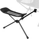Universal Camping Chair Foot Rest Ottoman Folding Attachable Leg Rest Recliner Lazy Retractable Accessories for Retractable Stool Hammock Beach Chair