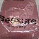 Bedsure GentleSoft 100% Cotton Blanket King Size for Bed - Breathable and Lightweight, Soft Cozy Textured Herringbone Woven Blanket for Summer, Red , 108x90 inches