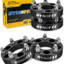 5x4.5 to 5x5 Wheel Adapters 4PCS for Je-ep Jk Wk Wj Xk Wheels on Tj Yj Kk Xj Mj Kj Zj, Dynofit 5x114.3mm to 5x127mm 1.25" Forged Conversion Wheel Adapters 1/2" Thread, Bolts Pattern Changed Spacers