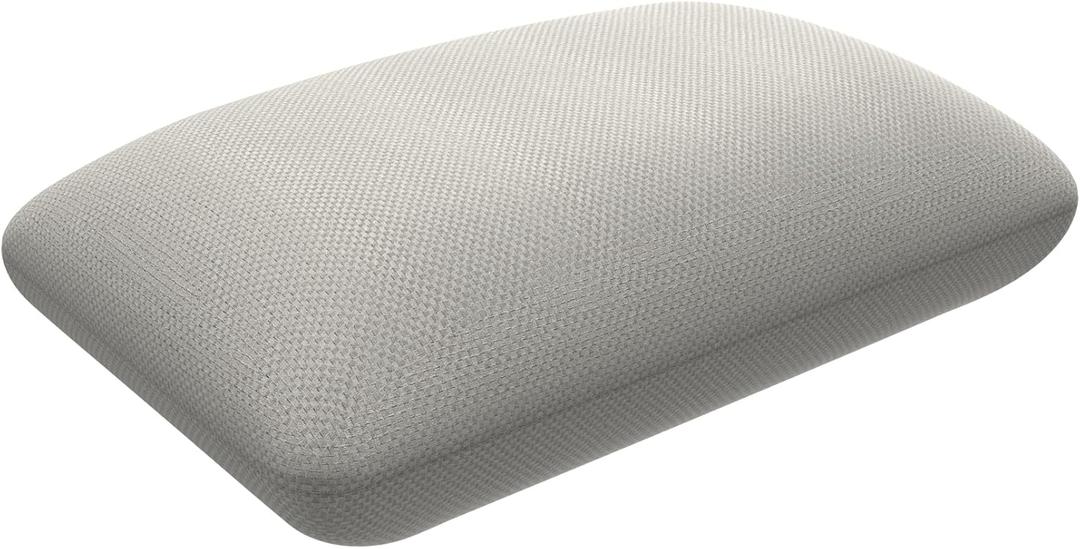 Small Pillow Memory Foam Bed Mini Pillows Soft Cooling Cover Lightweight Home Pillow for Travel, Camping, Sleeping, Nap and Neck, Lumbar Support Ideal Home Backpacking, Airplane and Car (Gray)