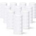 Rozer 50 Pcs White Plastic Bottle Caps 38 mm for Empty Juice Bottles, Tamper Seal Lids Container Lids Bottle Caps for Crafts DIY, 4, 8, 12, 16, and 32 oz Container