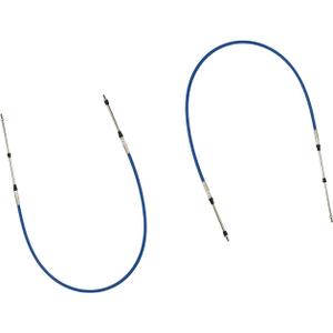 Marine 33C Throttle Shift Remote Control Box Cable For Yamaha Outboard Engine Boat Motor Steering System Blue (6FT, 2 PCs)