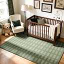 Washable Area Rugs 5'x7', Ultra Soft Carpet for Kids Room,Non-Slip/Low Pile,Stain Resistant, Indoor Carpet for Bedroom Nursery Kids Playroom Office Dining Room Home House Dcor