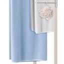 Standing Towel Rack, 304 Stainless Steel Towel Holder Stand with Weighted Marble Base, Floor Bath Towel Racks for Bathroom, Pool, Outdoor with 3 Swivel Towel Arms, Brushed Nickel