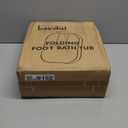 Beinilai Collapsible Foot Spa,Foot Bath with Heat and Massage and Bubble Jets,Foot Soak Tub with Six Non Motorized Rollers,Acupressure Massage Points,Red Light and Removable Pumice Stone (Dark Grey)