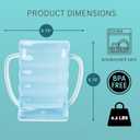 Dinneractive Sip Wiz - Baby Pouch Holder No Squeeze Pouch Food Pouches & Juice Box Holder - Anti-Squeeze Yogurt Pouch Reusable Toddler Essentials (Single Blue)