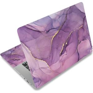 AIMSA Laptop Skin Sticker Decal, 12 13 13.3 14 15 15.4 15.6 inch Laptop Art Decal Protector Notebook Netbook PC 15.6" Universal Vinyl Cover, Purple Marble