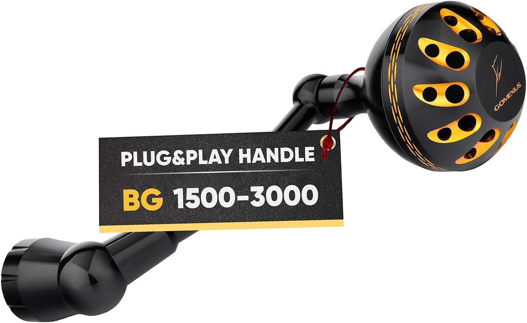 GOMEXUS Power Handle for Daiwa BG 1500-8000(Choose Option for Different Size) Notice Please do not Adapt to Other reels to Avoid Damage to The Reel, and Pay Attention to The Size of The Handle