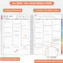 3 x 2026 Appointment Book, 30 Minutes-Hourly, Weekly  Monthly Calendar Planner 2026, Jan 2026 - Dec 2026, 8.5'' x 11'', 2026 Daily Planner with Tabs Pocket, Flexible Cover, Great for Office, Home, School (Brown)