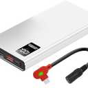 Smarkey 12V Heated Jacket Battery Replacement Pack QC3.0 & PD,with Type-C to DC 5.5mm Step-Up Adapter Cable, for Milwaukee, Makita, Craftsman, Snap-On, Metabo, AEG Gear (for 12V Heated Jackets Only)