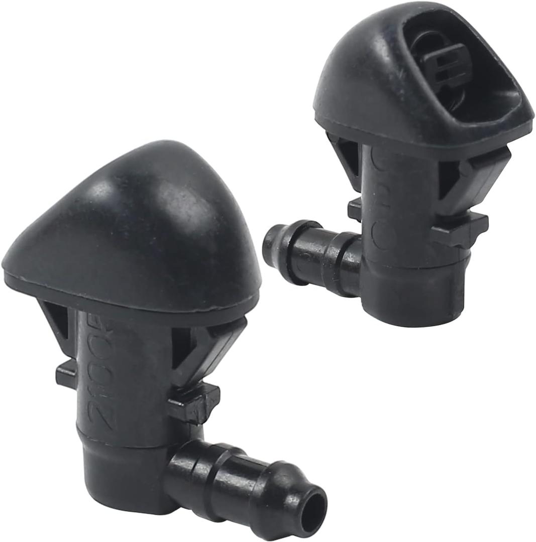 Front Windshield Washer Nozzle, 76810-SZA-A01 Replacement for 2009-2015 Honda Pilot 5 Door Only, Pair Set Black