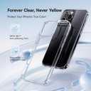 CASEKOO for iPhone 16 Pro Case Crystal Clear, [Never Yellow Technology] [12FT Military-Grade Protection] Transparent Slim Cover Women Men Phone 16 Pro Case 6.3 inch, Clear