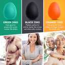 2 x Peradix Hand Grip Strength Trainer, Stress Relief Ball, Wrist Rehab Therapy Hand Grip Equipment Ball Squishy Tools - Set of 3 Finger Resistance Exercise Squeezer (Standard Size - Orange Green Black)