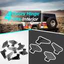 4 Door Hinges for Jeep Wrangler 2007-2018 JK JKU Unlimited Rubicon Sahara OEM Replacement (Interior Door Hinges)