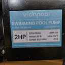 In/Above Ground Pool Pump, Self Primming High Flow (Single Speed, 2HP, 8120 GPH, 220V)