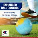 Champion Soccer Ball Youth & Adult Matte Finish, 32-Panel Design, Enhanced Control, Sizes PVC Cover, Sizes 3,4 and 5 for Indoor & Outdoor Training, Includes 6" Pump