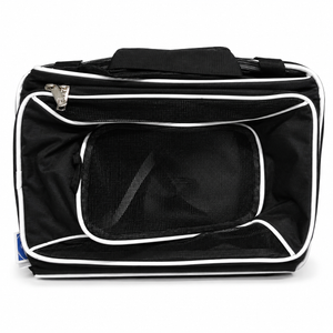 Expandable Pet Carrier, Soft-Sided Carrier for Small Cats and Dogs with Locking Safety Zippers and Anti-Scratch Mesh(Black)