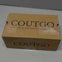 Coutgo Womens Heeled Sandals Strappy Square Toe Flip Flops Fashion Thong Slip on Stiletto Sandals (6, Beige)