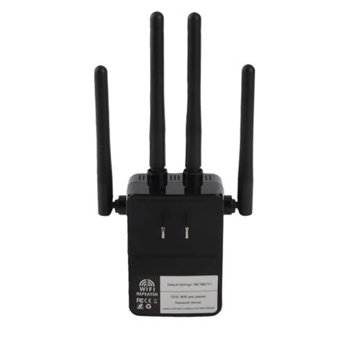 WIFI Range Extender Repeater 2 LAN Port Booster Internet Repeater with Ethernet Port for Home Router Dual Band Amplifer(Black)