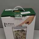 Pop Airtight Food Storage Containers Set with Lids, 6 Pcs Stackable One Button Opening Food Containers Kitchen Pantry Organization and Storage, BPA Free Stackable Cereal Container (0.5, 1.2, 1.8qt)*2