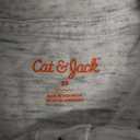 Cat & Jack Toddler Boy's size 2T Heather gray Henley Crew neck T-shirt top