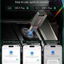 Aceele 2-in-1 Wireless CarPlay & Android Auto Adapter, 2025 Upgrade Apple CarPlay Dongle Converts Wired to Wireless, Mini Size with USB to USB-C Adapter, Auto-Reconnect, Stable Control & No Delay