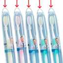 2 x Soft Toothbrushes with Box (Regular Size Head), Periodontist Design Tapered Bristles for Sensitive Teeth & Receding Gums (5 Pack, Colors May Vary)
