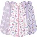 Yoofoss Baby Sleep Sack 6-12 Months Wearable Blanket for Babies 100% Organic Cotton 2-Way Zipper TOG 0.5 Toddler Sleeping Sack 3 Pack, Comfy Lightweight Sleep Sacks